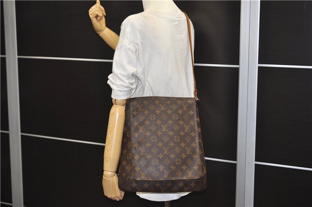 Authentic Louis Vuitton Monogram Musette Shoulder Cross Body Bag M51256 LV 8678D