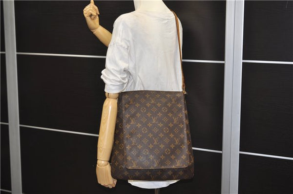 Authentic Louis Vuitton Monogram Musette Shoulder Cross Body Bag M51256 LV 8678D