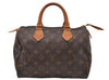 Authentic Louis Vuitton Monogram Speedy 25 Boston Hand Bag M41528 LV 8679F