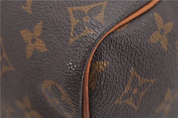 Authentic Louis Vuitton Monogram Speedy 25 Boston Hand Bag M41528 LV 8679F