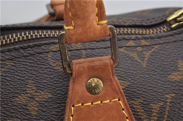 Authentic Louis Vuitton Monogram Speedy 25 Boston Hand Bag M41528 LV 8679F