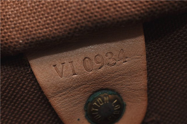 Authentic Louis Vuitton Monogram Speedy 25 Boston Hand Bag M41528 LV 8679F