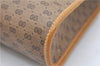 Authentic GUCCI Micro GG PVC Leather Clutch Hand Bag Purse Brown 8681C