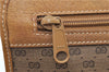 Authentic GUCCI Micro GG PVC Leather Clutch Hand Bag Purse Brown 8681C