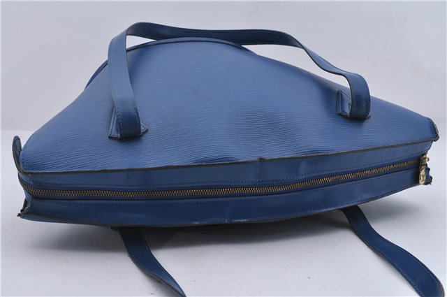 Auth Louis Vuitton Epi Saint Jacques Shopping Shoulder Bag Blue M52265 LV 8681D