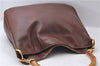 Authentic GUCCI Bamboo 2way Hand Shoulder Bag Purse Leather Brown Junk 8686C