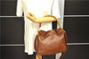 Authentic GUCCI Bamboo 2way Hand Shoulder Bag Purse Leather Brown Junk 8686C