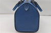 Authentic Louis Vuitton Epi Speedy 25 Hand Boston Bag Blue M43015 LV 8686D