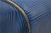 Authentic Louis Vuitton Epi Speedy 25 Hand Boston Bag Blue M43015 LV 8686D