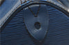 Authentic Louis Vuitton Epi Speedy 25 Hand Boston Bag Blue M43015 LV 8686D