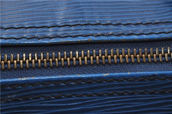 Authentic Louis Vuitton Epi Speedy 25 Hand Boston Bag Blue M43015 LV 8686D