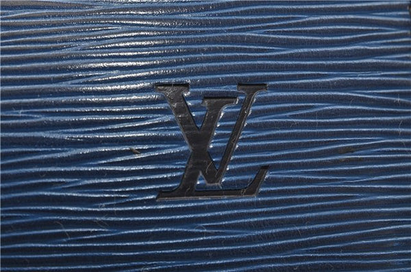 Authentic Louis Vuitton Epi Speedy 25 Hand Boston Bag Blue M43015 LV 8686D