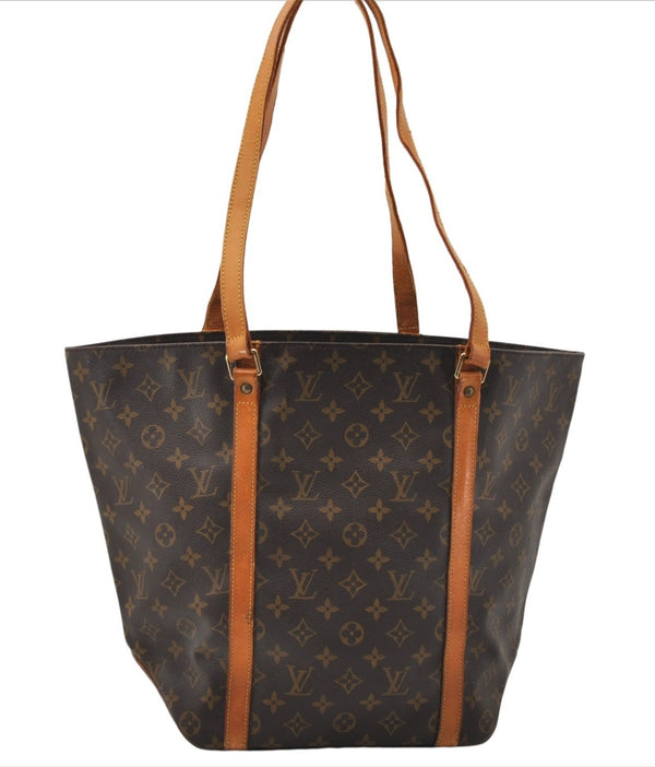 Authentic Louis Vuitton Monogram Sac Shopping PM Tote Bag M51108 LV 8689E