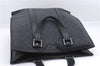 Authentic GUCCI Tote Hand Bag GG PVC Leather 322072 Black 8691D