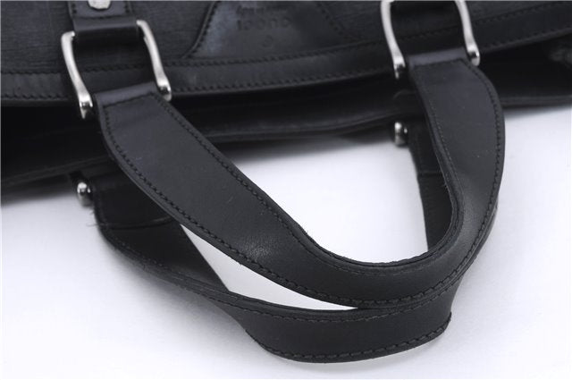 Authentic GUCCI Tote Hand Bag GG PVC Leather 322072 Black 8691D