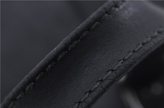 Authentic GUCCI Tote Hand Bag GG PVC Leather 322072 Black 8691D