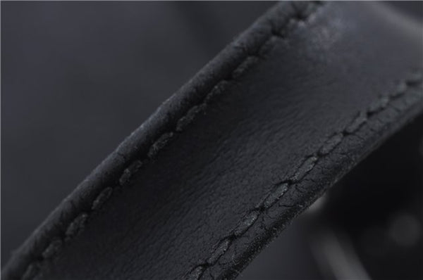 Authentic GUCCI Tote Hand Bag GG PVC Leather 322072 Black 8691D