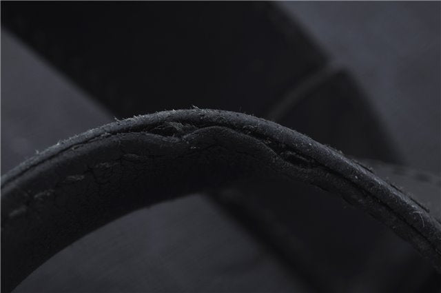 Authentic GUCCI Tote Hand Bag GG PVC Leather 322072 Black 8691D