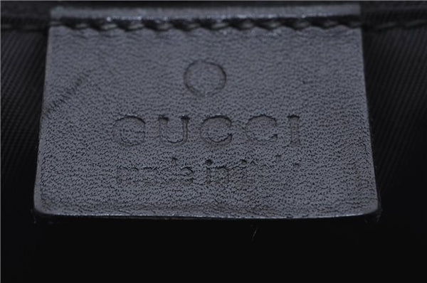 Authentic GUCCI Tote Hand Bag GG PVC Leather 322072 Black 8691D