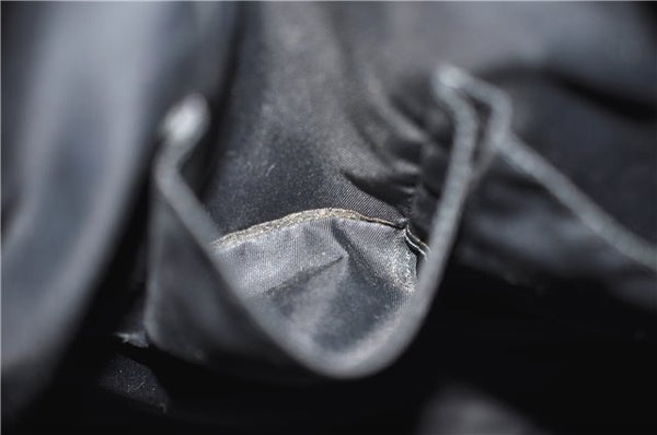 Authentic GUCCI Tote Hand Bag GG PVC Leather 322072 Black 8691D