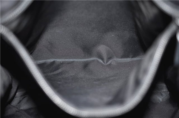 Authentic GUCCI Tote Hand Bag GG PVC Leather 322072 Black 8691D