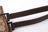 Authentic GUCCI Shoulder Tote Bag GG Canvas Leather 31244 Brown  8693D