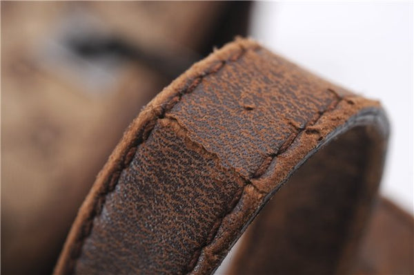 Authentic GUCCI Shoulder Tote Bag GG Canvas Leather 31244 Brown  8693D