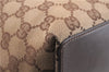 Authentic GUCCI Shoulder Tote Bag GG Canvas Leather 31244 Brown  8693D