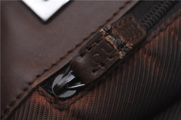 Authentic GUCCI Shoulder Tote Bag GG Canvas Leather 31244 Brown  8693D