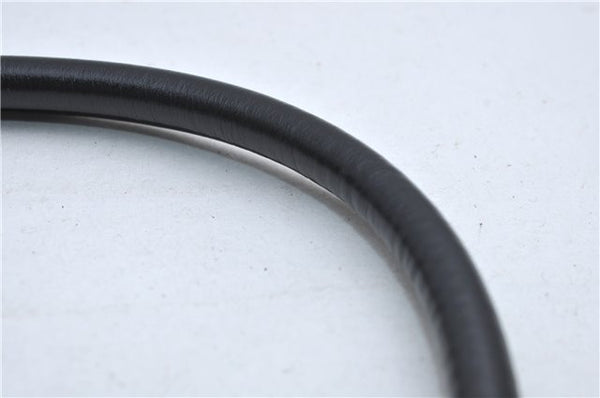 Authentic GUCCI GG Shoulder Hand Bag Nylon Leather 28335 Black 8694D