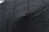 Authentic GUCCI GG Shoulder Hand Bag Nylon Leather 28335 Black 8694D