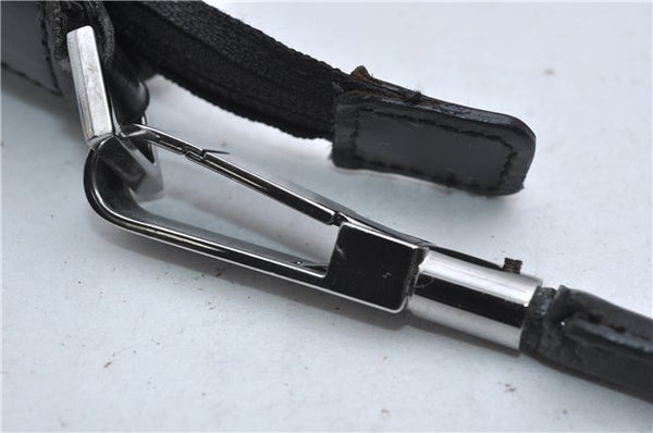 Authentic GUCCI GG Shoulder Hand Bag Nylon Leather 28335 Black 8694D