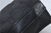 Authentic GUCCI GG Shoulder Hand Bag Nylon Leather 28335 Black 8694D