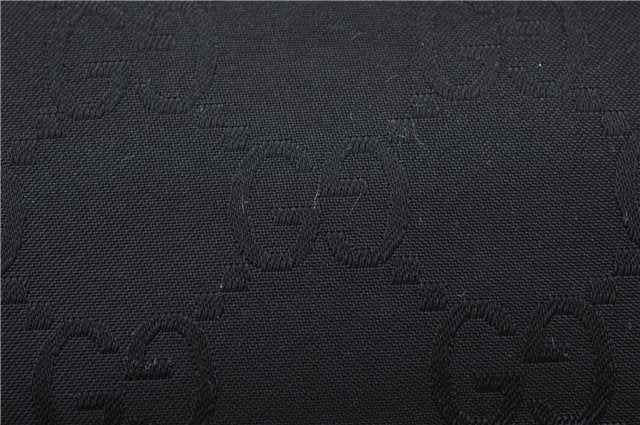 Authentic GUCCI GG Shoulder Hand Bag Nylon Leather 28335 Black 8694D