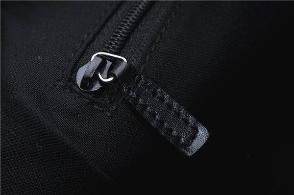 Authentic GUCCI GG Shoulder Hand Bag Nylon Leather 28335 Black 8694D