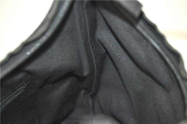 Authentic GUCCI GG Shoulder Hand Bag Nylon Leather 28335 Black 8694D