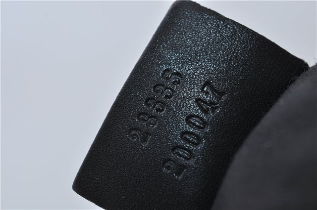 Authentic GUCCI GG Shoulder Hand Bag Nylon Leather 28335 Black 8694D