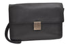 Authentic Louis Vuitton Taiga Selenga Clutch Hand Bag Black M30782 LV 8695D