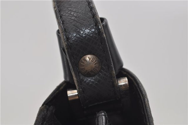 Authentic Louis Vuitton Taiga Selenga Clutch Hand Bag Black M30782 LV 8695D