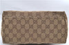 Authentic GUCCI Shoulder Hand Bag GG Canvas Leather 0013386 Brown 8696D