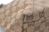 Authentic GUCCI Shoulder Hand Bag GG Canvas Leather 0013386 Brown 8696D