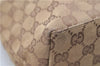 Authentic GUCCI Shoulder Hand Bag GG Canvas Leather 0013386 Brown 8696D