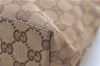Authentic GUCCI Shoulder Hand Bag GG Canvas Leather 0013386 Brown 8696D