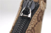 Authentic GUCCI Shoulder Hand Bag GG Canvas Leather 0013386 Brown 8696D