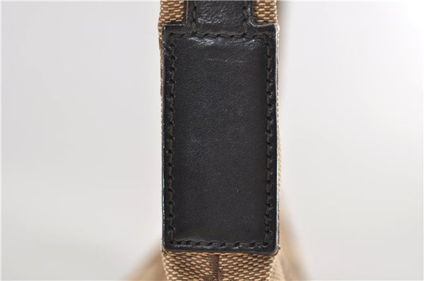 Authentic GUCCI Shoulder Hand Bag GG Canvas Leather 0013386 Brown 8696D