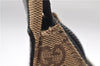 Authentic GUCCI Shoulder Hand Bag GG Canvas Leather 0013386 Brown 8696D