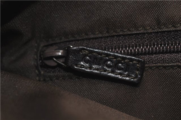 Authentic GUCCI Shoulder Hand Bag GG Canvas Leather 0013386 Brown 8696D