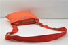 Auth PRADA VELA SPORT Nylon Leather Shoulder Cross Body Bag BT0175 Orange 8698D