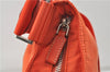 Auth PRADA VELA SPORT Nylon Leather Shoulder Cross Body Bag BT0175 Orange 8698D