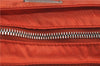 Auth PRADA VELA SPORT Nylon Leather Shoulder Cross Body Bag BT0175 Orange 8698D